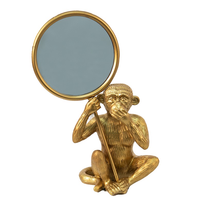 Miroir singe doré